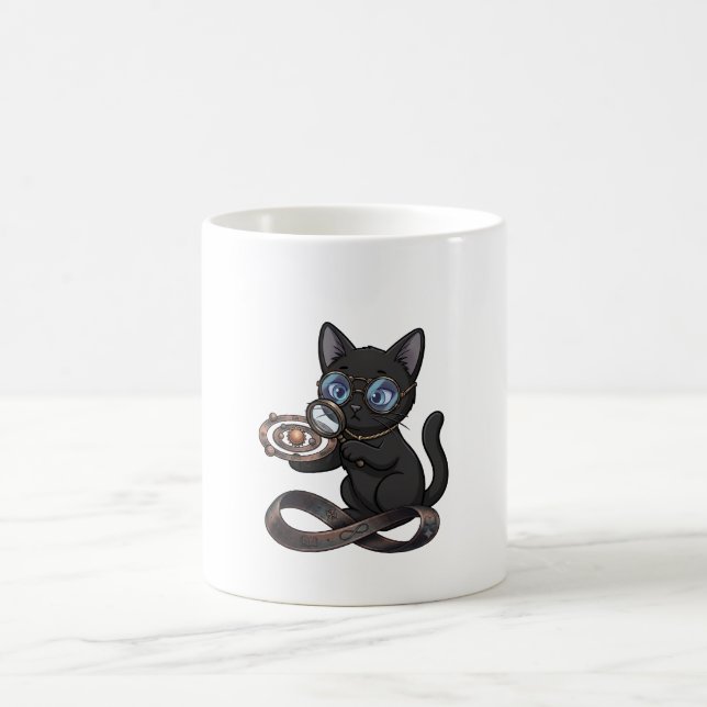 "Nyfikenhet är vishetens början." Kaffemugg (Center)