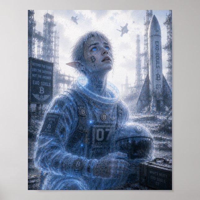 Nyfikenhet / Astronaut / Startplatta i öknen Poster (Framsidan)