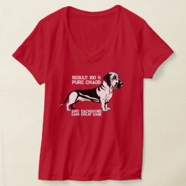 Nyfikenhet Grand Danois Dachshund Mix T Shirt