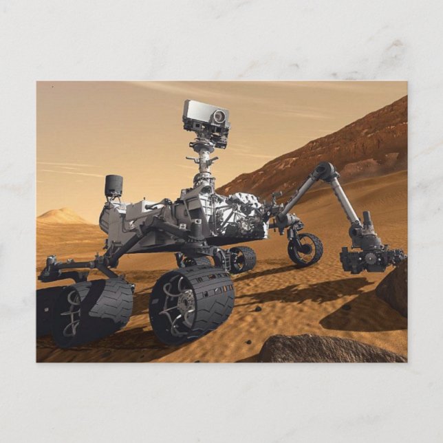 Nyfikenhet Mars Rover, Planetarisk Rymduppdrag, Vykort (Framsida)