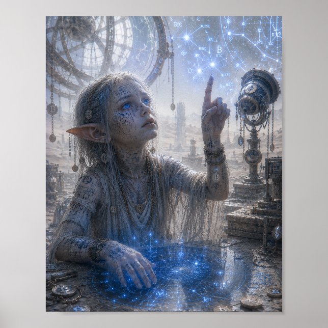 Nyfikenhet / Stjärnläsare / Ökenobservatorium Poster (Framsidan)