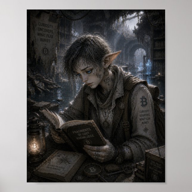 Nyfikenhet / Utforskare / Underjordiskt bibliotek Poster (Framsidan)