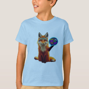 Nyfiket Fox-frågetecken T-Shirt