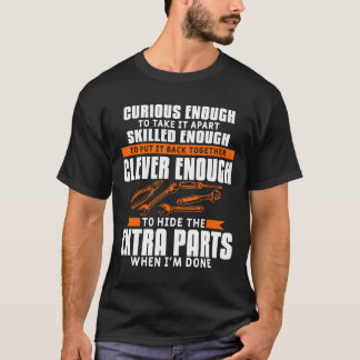 Nyfiket nog att ta isär bilmekaniken t shirt