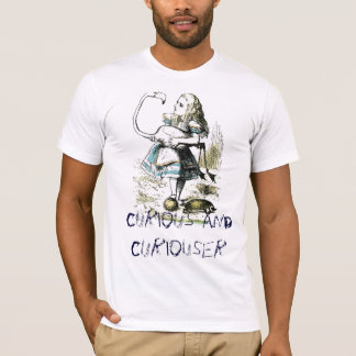 Nyfiket och mer curiouser tee shirt