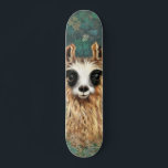 Nyfikna Baby Llama - Cute Mini Skateboard Bräda 18,5 Cm<br><div class="desc">Nyfikna Baby Llama</div>