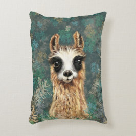 Nyfikna Baby Llama - Söt Prydnadskudde