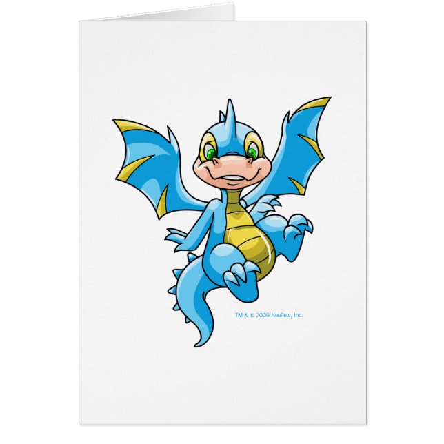 Nyfikna blått Scorchio Hälsningskort (Framsidan)