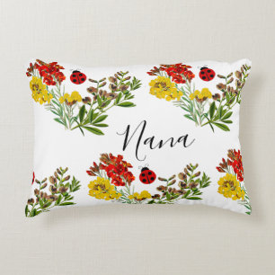 Nyfikna blomma Personlig mormor Mormor Prydnadskudde