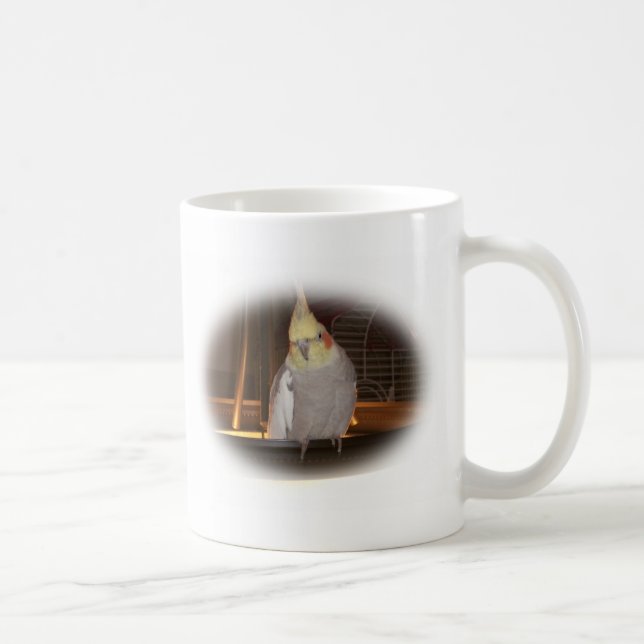 Nyfikna Cockatiel Mugg (Höger)