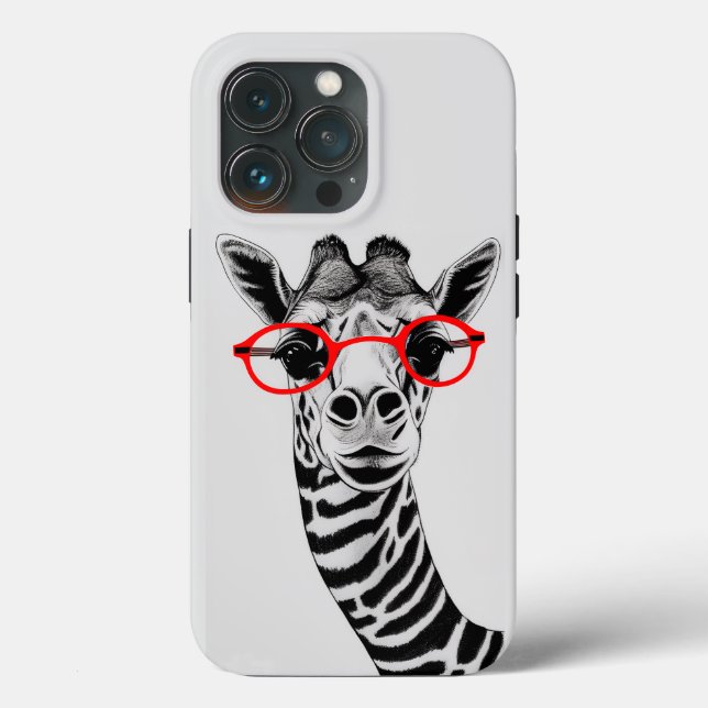 Nyfikna Giraffe iphone case - Konstlivet (Baksida )