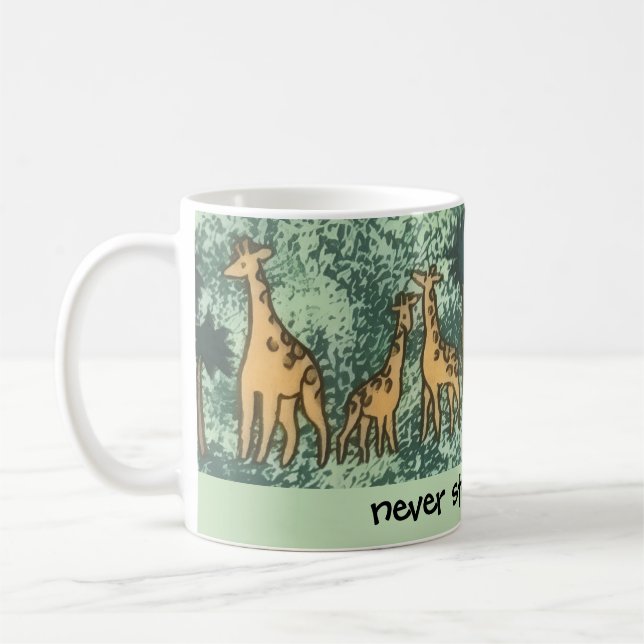 Nyfikna Giraffer Mugg (Vänster)