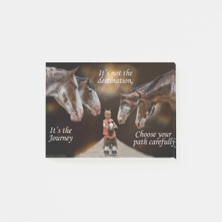 Nyfikna hästar post-it block