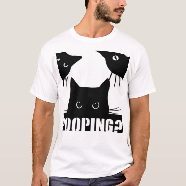Nyfikna katter t shirt (Framsida)