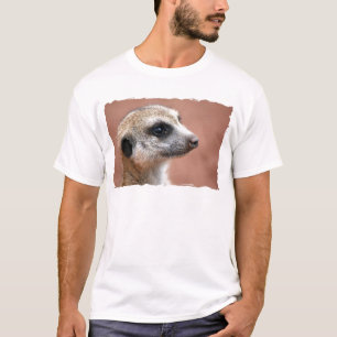 Nyfikna Meerkat manar T-tröja T Shirt