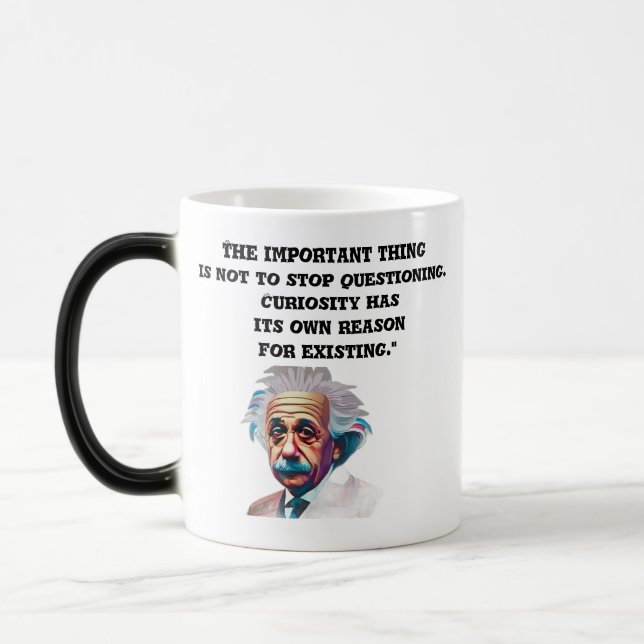 Nyfikna Mugg EinsteinQuotesMug (Vänster)