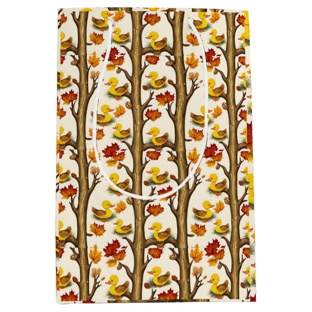 Nyfikna murverk och Höst löv Mönster design (Framsidan)