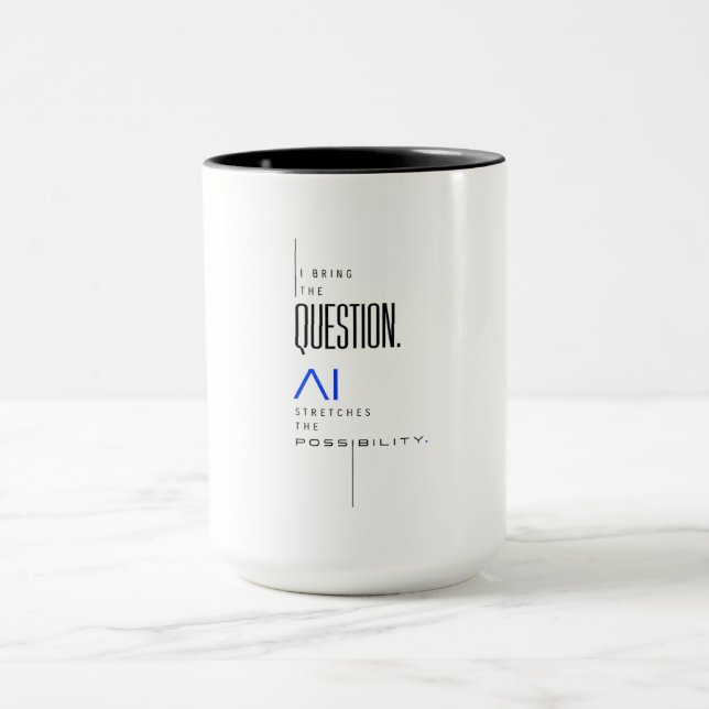 Nyfikna sinnen möter generativ AI Mugg (Center)
