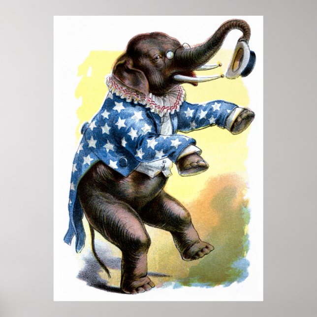Nyfikna skapelser - elefant poster (Framsidan)