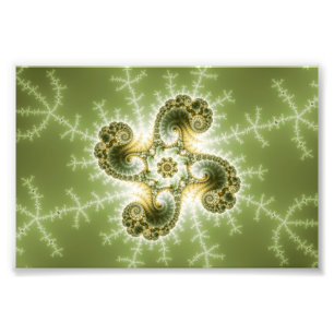 Nyfikna tandtentakler - Fractal Art Fototryck
