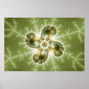 Nyfikna tandtentakler - Fractal Art Poster