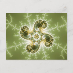 Nyfikna tandtentakler - Fractal Art Vykort