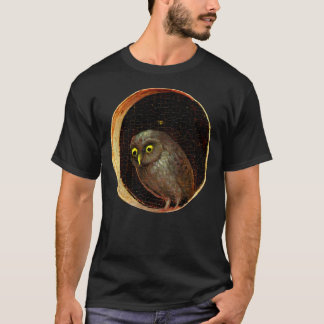 Nyfikna Uggla Hieronymus Bosch Garden of Earth Del T Shirt