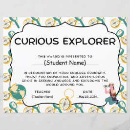 Nyfikna utforskaren Student-belöning