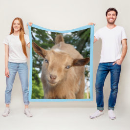 Nyfiknare nigerianska Dwarf Goat Kid Fleecefilt