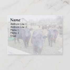 Nyfiknare svart vinkling visitkort