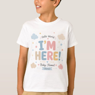 Nyfödd Annonseringsdesign T Shirt