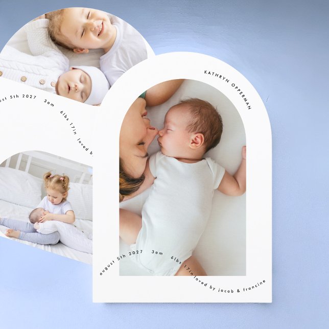 nyfödd arkefoto baby tillkännagivande för födelse (Skapare uppladdad)