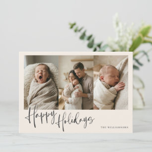 Nyfödd Baby Födelse Första Julen Foto