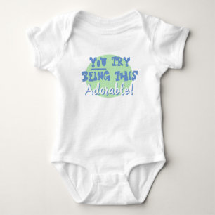 Nyfödd Baby Gift. Du försöker vara så här beklämma T Shirt