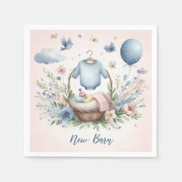 Nyfödd baby pappersservett