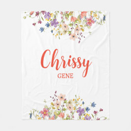 Nyfödd bebis Blanket Fleecefilt