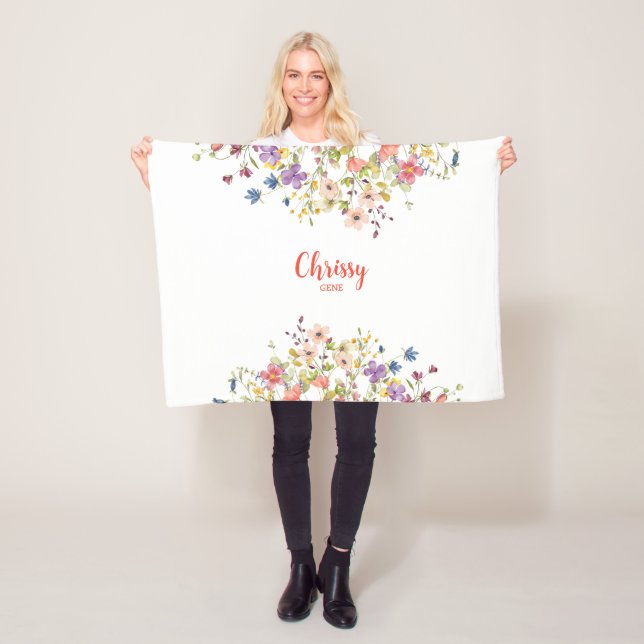 Nyfödd bebis Blanket Fleecefilt (På plats)