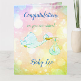 Nyfödd bebis Boy-design Kort