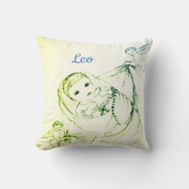 Nyfödd bebis Boy-design Kudde