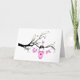nyfödd bebis flicka, babyduschdesign inbjudan