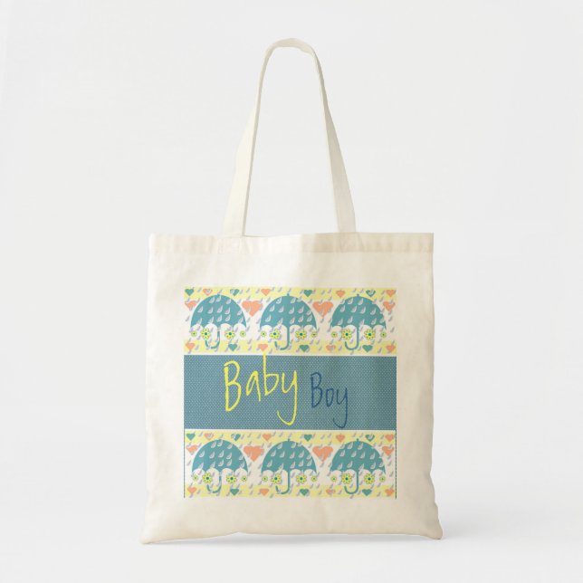 Nyfödd bebis Gift Bag Tygkasse (Framsidan)
