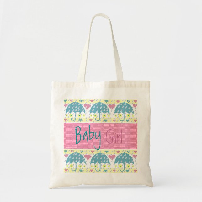 Nyfödd bebis Gift Bag Tygkasse (Framsidan)