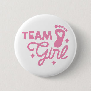 Nyfödd bebis Girl Firande Button Knapp