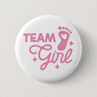 Nyfödd bebis Girl Firande Button Knapp