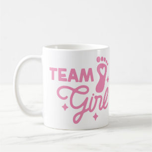 Nyfödd bebis Girl Team Girl Mugg