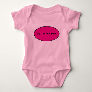 Nyfödd bebis Girl Tee Shirt