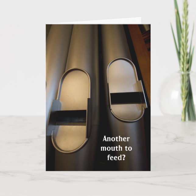 Nyfödd bebis grattis-kort kort (Framsida)