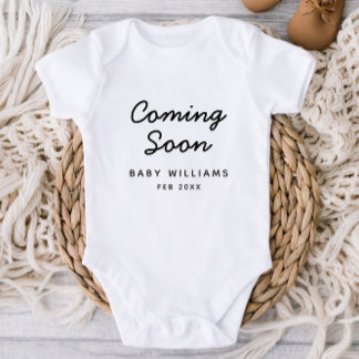 Nyfödd bebis Gravid Meddelande om Baby Bodykostym T Shirt