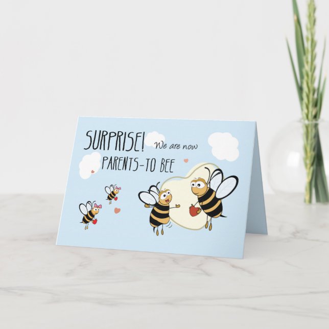 Nyfödd bebis Gravid väntar på meddelande, tredje b Meddelande (Framsida)