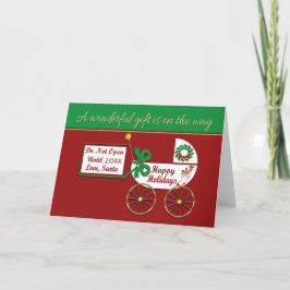 Nyfödd bebis Helgdag-kort Glad helg Kärlek Santa